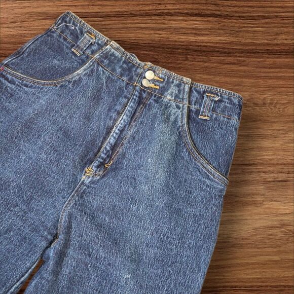 Dont Stop Vintage 80s Blue Denim Jeans Plus SIZE - Picture 2 of 6